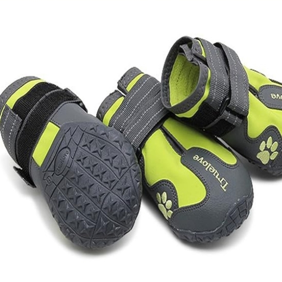 TRUE LOVE Dog Shoes Waterproof Anti-Slip Rain Boots with Reflective [NWOT] - Picture 3 of 5